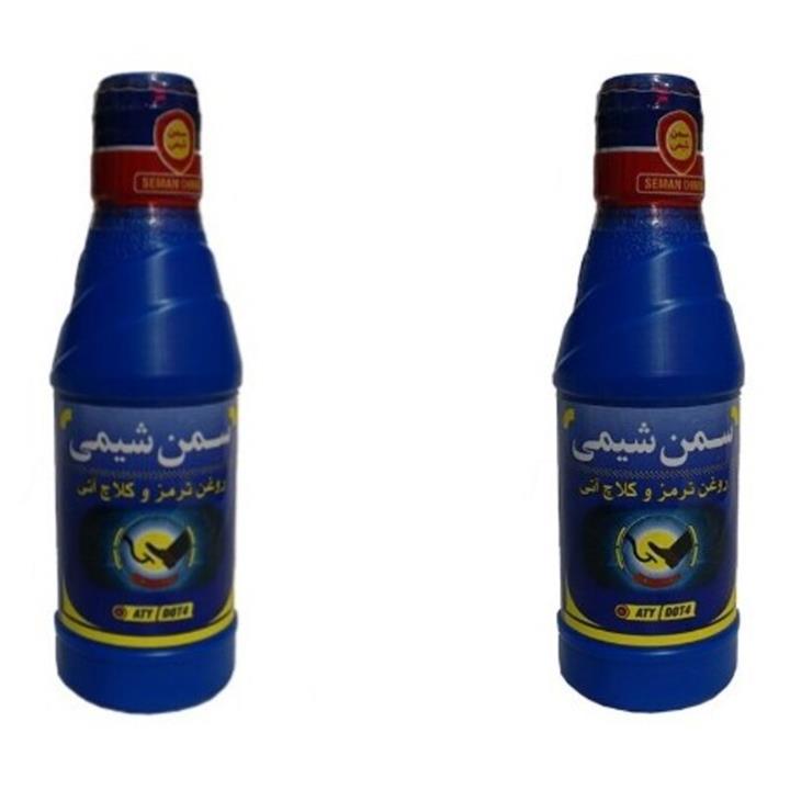 روغن ترمز سمن شیمی مدل DOT4 حجم 250 میلی لیتر بسته 2 عددی